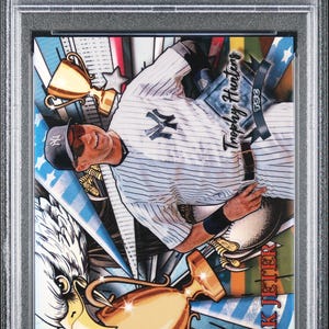 Graded 2022 Topps Stadium Club Chrome Derek Jeter #RL1 Trophy Hunters Baseball Card PSA 10 Gem Mint
