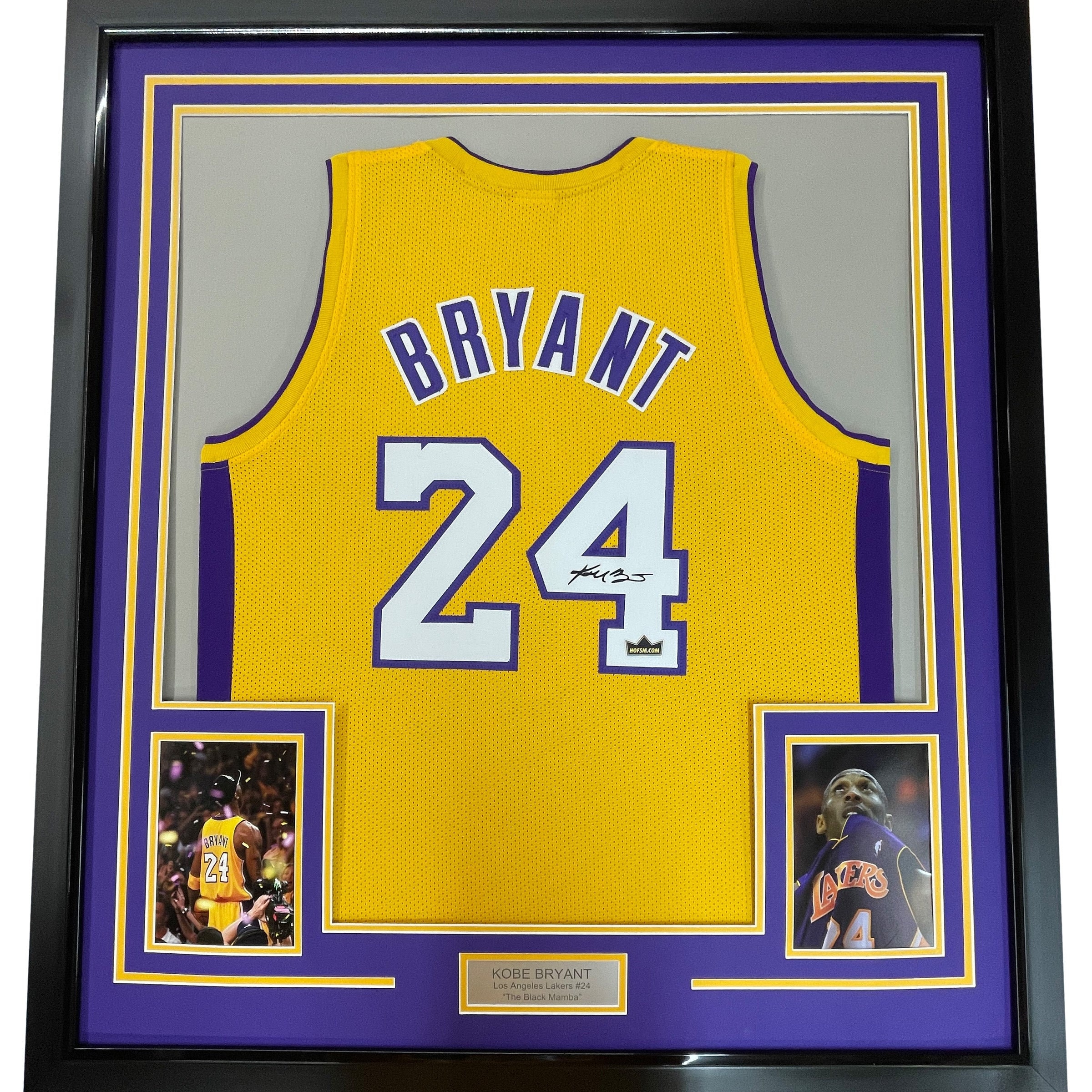 Facsimile Autographed Kobe Bryant #24 Los Angeles LA Purple