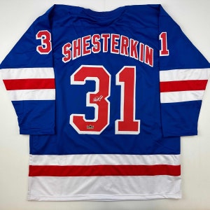 Igor Shesterkin New York Rangers Game-Used #31 White Jersey vs