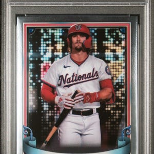 Graded 2024 Topps Bowman Sterling Dylan Crews #BSP11 Prospects Rookie RC Baseball Card PSA 9 Mint