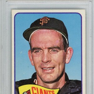 Graded 1965 Topps Gaylord Perry #193 Baseball Card PSA 4 VG-EX