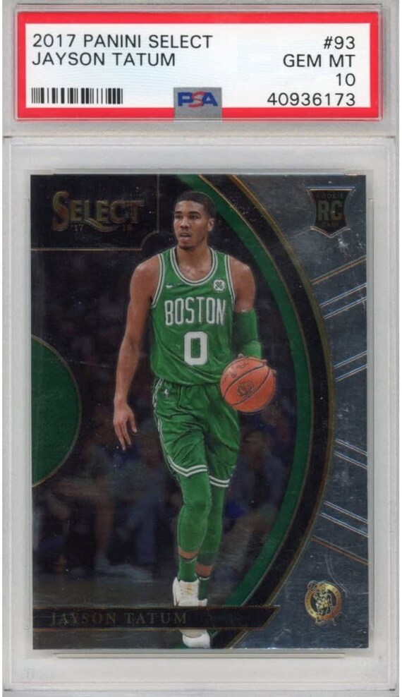 Graded 2017-18 Panini Select Jayson Tatum 93 Rookie RC Basketball 