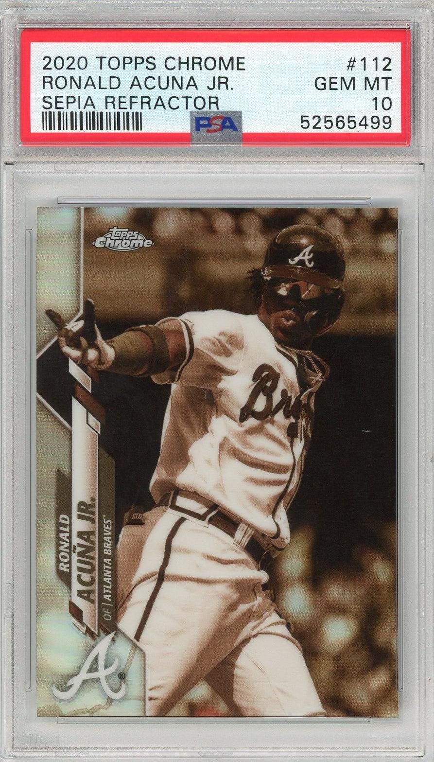 2018 Topps Base Set Photo Variations #698B Ronald Acuna Jr./Bat