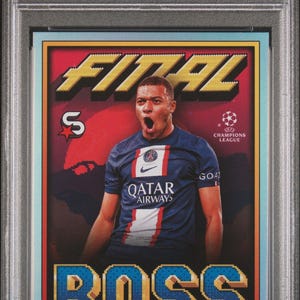 Graded 2022 Topps Superstarts Kylian Mbappe #KM Final Boss Soccer Card PSA 10 Gem Mint