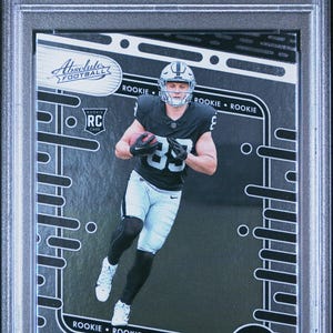 Graded 2024 Panini Absolute Brock Bowers #113 Rookie RC Football Card PSA 10 Gem Mint