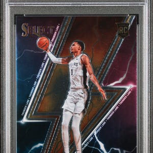 Graded 2023 Panini Select Victor Wembanyama #5 Thunder Lane Rookie RC Basketball Card PSA 10 Gem Mint