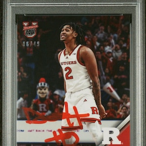 Graded 2024 Topps Bowman U Now Dylan Harper #8 Blue /49 Rookie RC Basketball Card PSA 10 Auto Grade Gem Mint