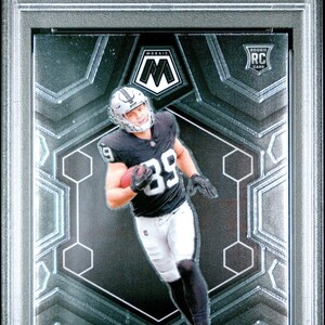 Graded 2024 Panini Mosaic Brock Bowers #313 Rookie RC Football Card PSA 10 Gem Mint