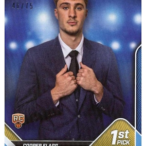 2025 Topps Now Cooper Flagg #D1 Blue /75 Dallas Mavericks Rookie RC Basketball Card