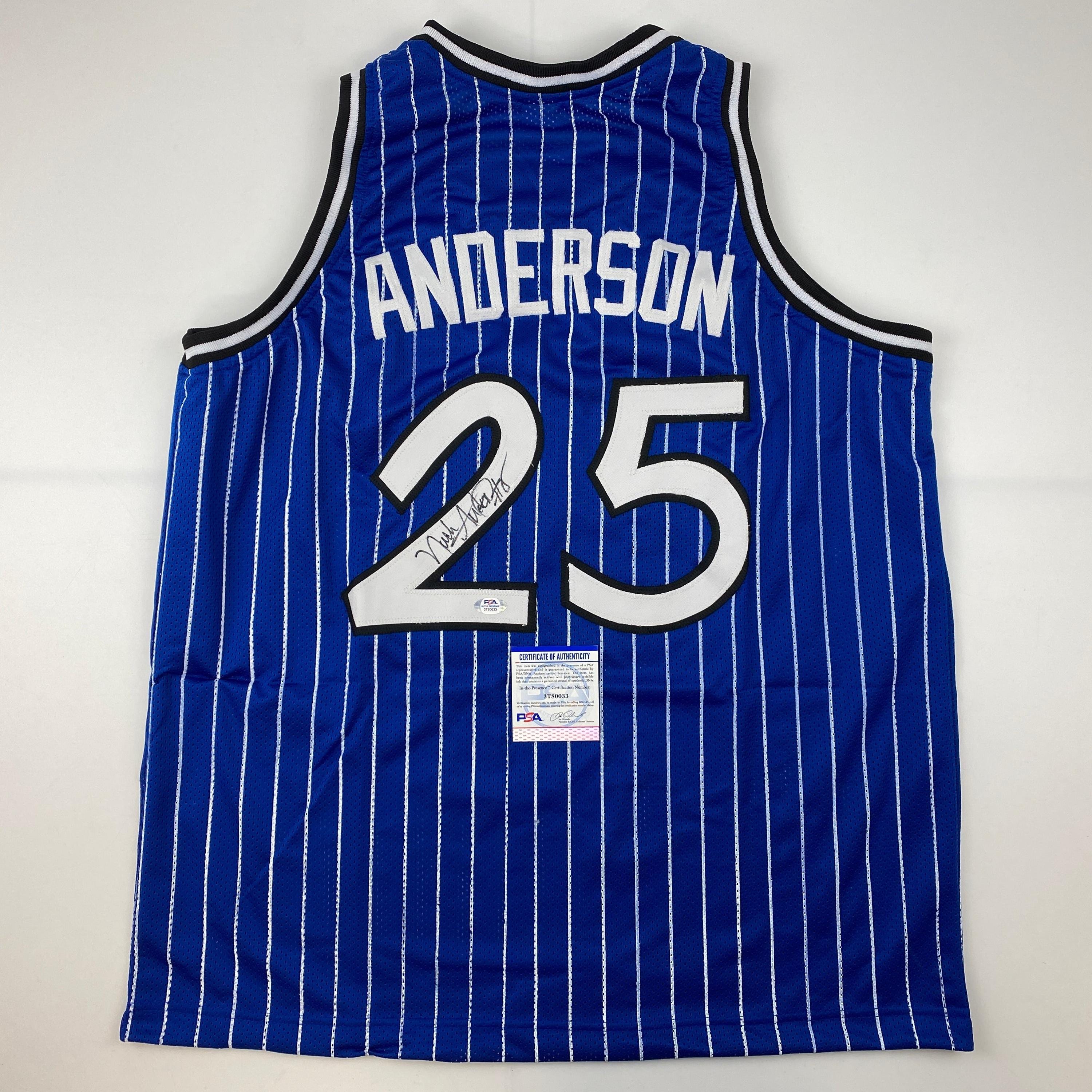 Nick Anderson Jason Williams Magic Jersey Autographed/signed Nick