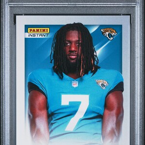 Graded 2024 Panini Instant Brian Thomas Jr #SR5 Studio Rookies Rookie RC Football Card PSA 10 Gem Mint