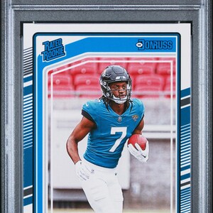 Graded 2024 Panini Donruss Brian Thomas Jr #313 Rookie RC Football Card PSA 10 Gem Mint