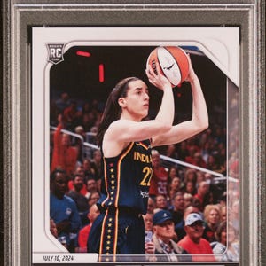 Graded 2024 Panini Instant WNBA Caitlin Clark #144 Rookie RC Basketball Card PSA 10 Gem Mint