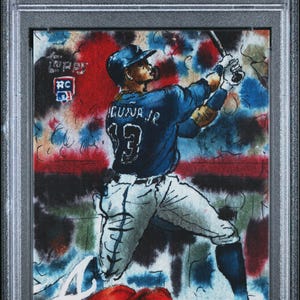 Graded 2024 Topps Spotlight Ronald Acuna Jr. #7 Baseball Card PSA 10 Gem Mint