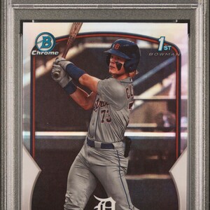 Graded 2023 Topps Bowman Draft Max Clark #BDC76 Chrome Refractor Rookie RC Baseball Card PSA 10 Gem Mint