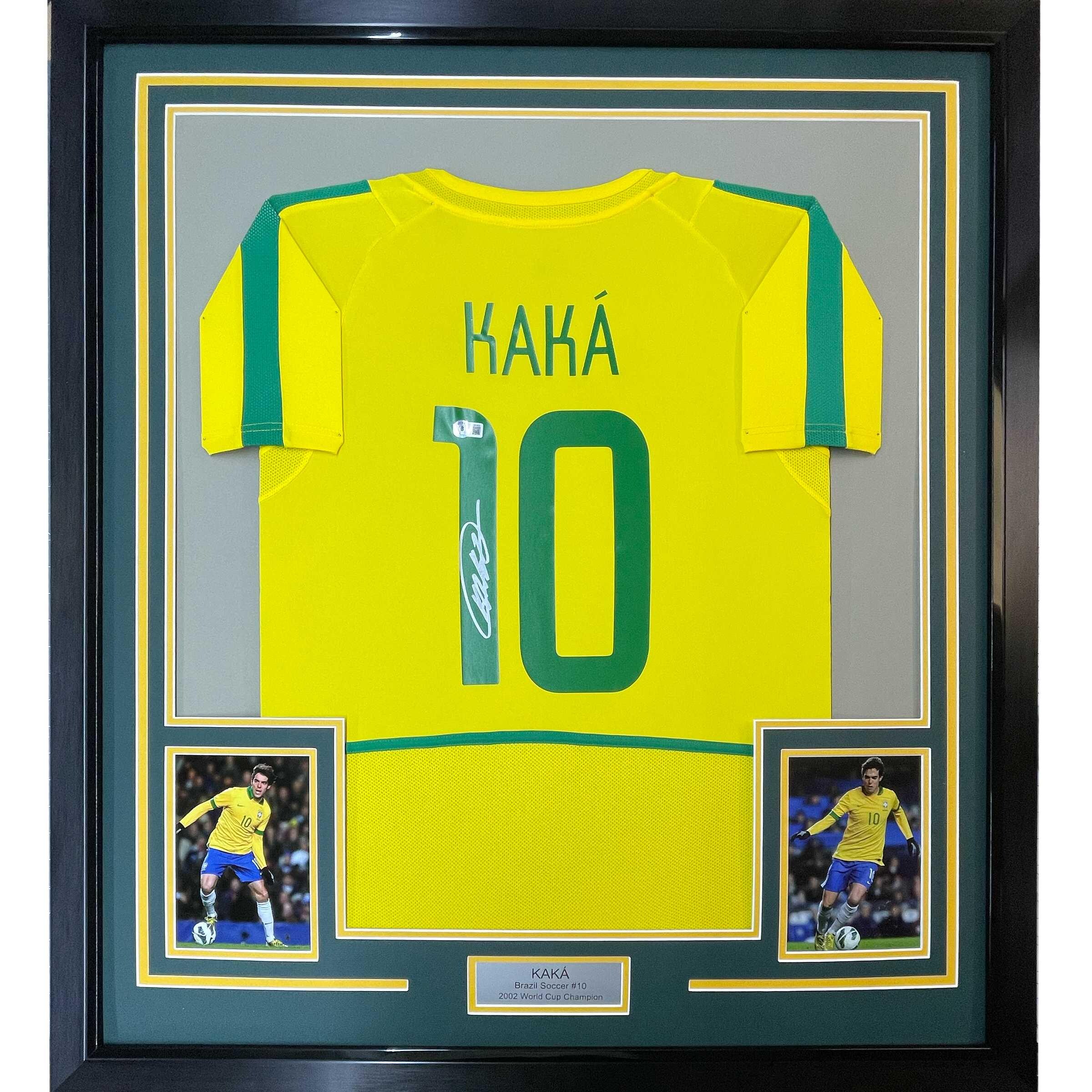 Framed Autographed/Signed Ronaldo Nazario 35x39... - Depop