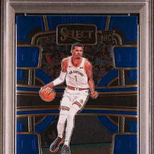 Graded 2023 Panini Select Victor Wembanyama #87 Blue Rookie RC Basketball Card PSA 10 Gem Mint