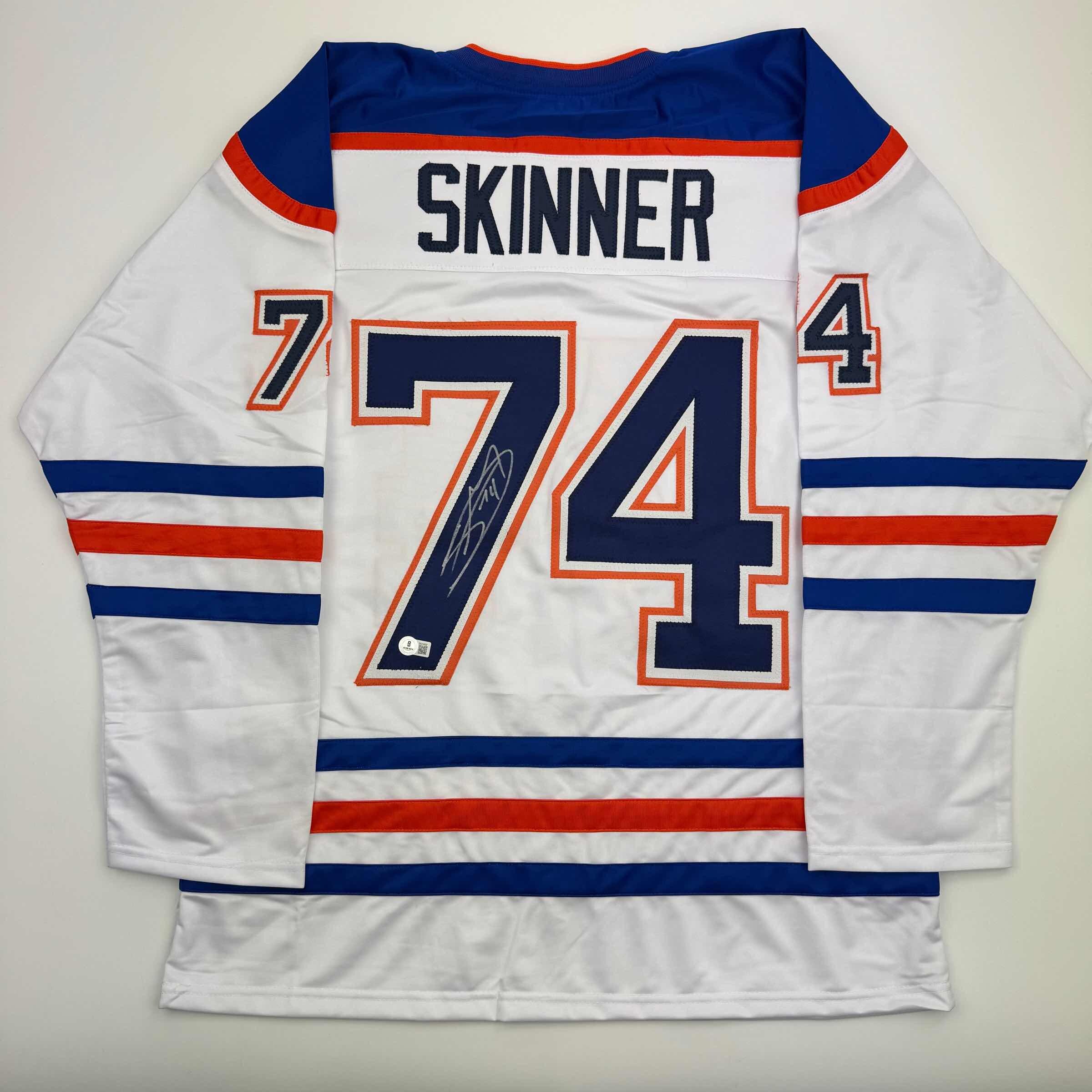 Edmonton Oilers Jersey Stuart Skinner Edmonton Oilers Autographed