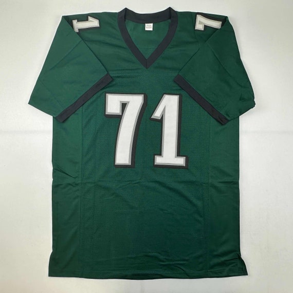 Autographed signed Jason Peters Philadelphia Green Jersey Beckett BAS COA Etsy