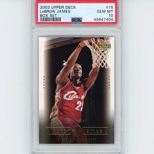2003 Upper Deck Lebron James Rookie Exclusives Card #1 2003 Upper Deck Lebron James Rookie Exclusives Card #1