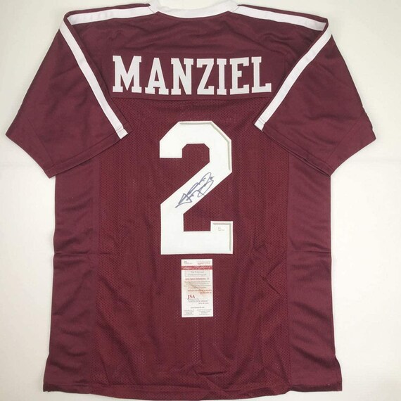 Autographed signed Johnny Manziel Texas A M Maroon College Football Jersey JSA COA Etsy