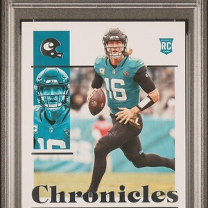 Graded 2021 Panini Chronicles Trevor Lawrence #47 Rookie RC Football Card PSA 10 Gem Mint