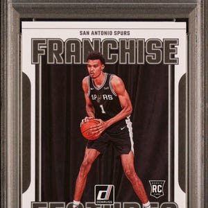 Graded 2023 Panini Donruss Victor Wembanyama #29 Franchise Features Rookie RC Basketball Card PSA 10 Gem Mint