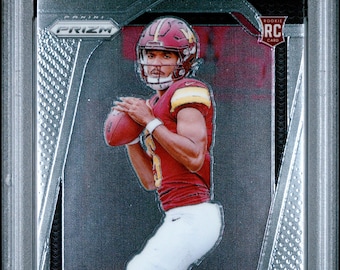 Graded 2024 Panini Prizm Jayden Daniels #347 Rookie RC Football Card PSA 9 Mint