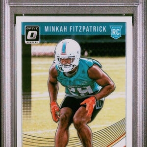 Graded 2018 Panini Donruss Optic Minkah Fitzpatrick #103 Rookie RC Football Card PSA 9 Mint