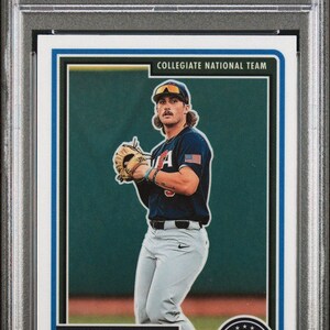 Graded 2023 Panini Stars & Stripes USA Dylan Crews #86 Rookie RC Baseball Card PSA 10 Gem Mint
