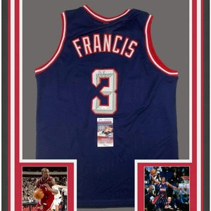 Steve Francis Autographed Houston Custom Blue Basketball Jersey - JSA COA