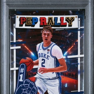 Graded 2024 Topps Bowman Chrome U Cooper Flagg #PR6 Pep Rally Rookie RC Basketball Card PSA 10 Gem Mint