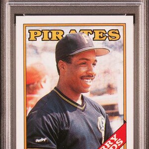 Graded 1988 Topps Barry Bonds #450 2nd Year Baseball Card PSA 9 Mint