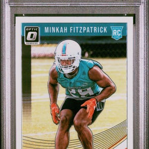 Graded 2018 Panini Donruss Optic Minkah Fitzpatrick #103 Rookie RC Football Card PSA 10 Gem Mint