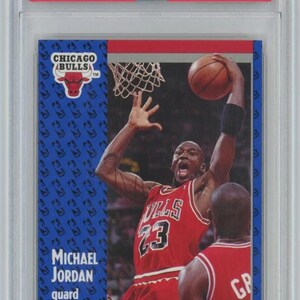 美品][鑑定PSA-9] 1991 Fleer マイケル ジョーダン