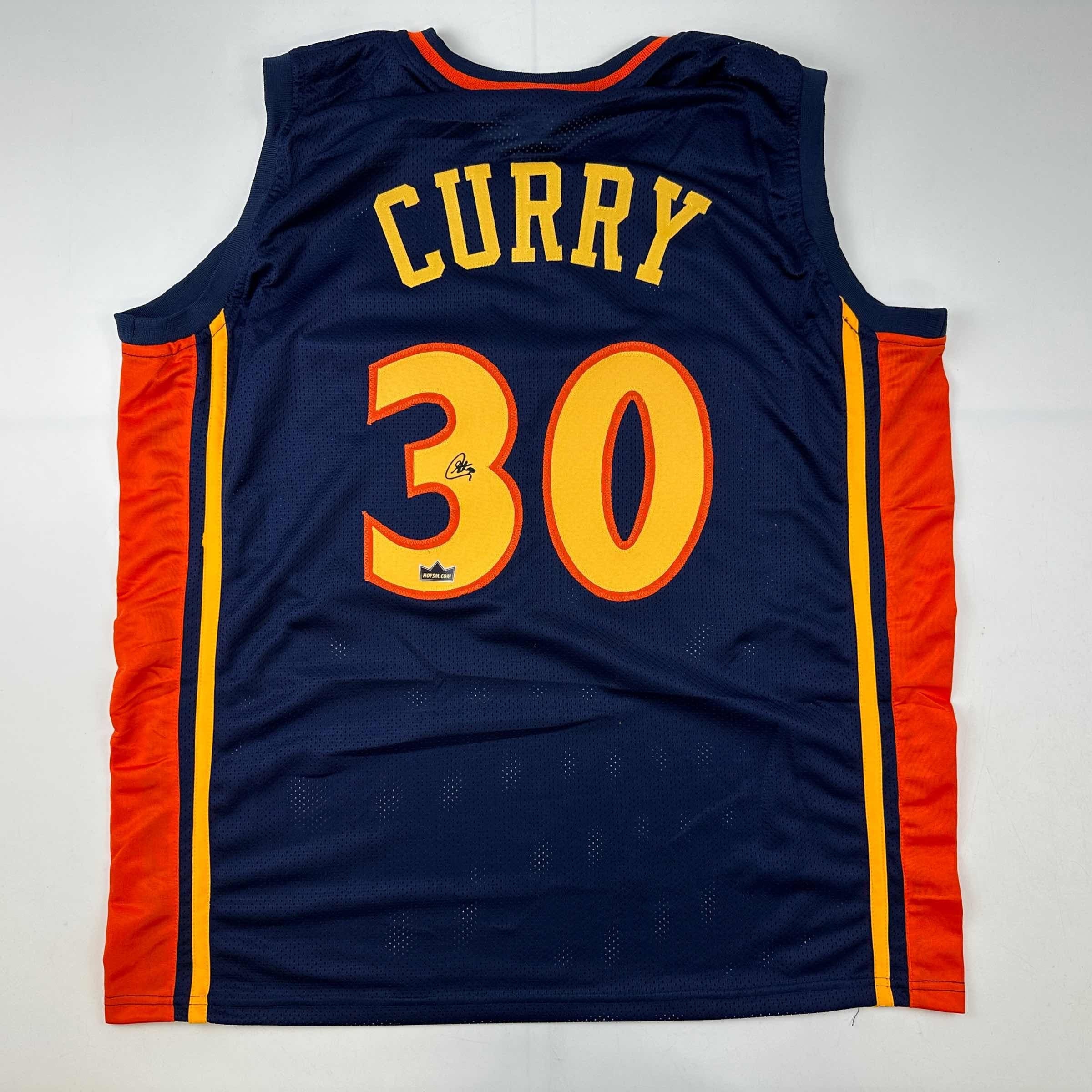 Stephen Curry and Jason Richardson Signed Mitchell&Ness Golden