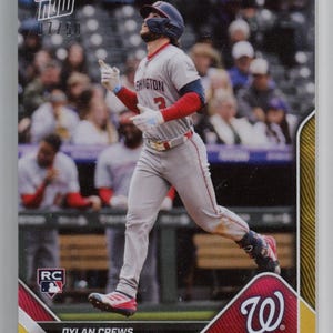 2025 Topps Now Dylan Crews #87 Gold /50 Rookie RC Baseball Card