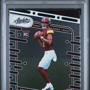Graded 2024 Panini Absolute Jayden Daniels #102 Black Rookie RC Football Card PSA 10 Gem Mint