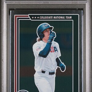 Graded 2021 Panini Stars & Stripes USA Dylan Crews #6 Longevity Base Rookie RC Baseball Card PSA 10 Gem Mint