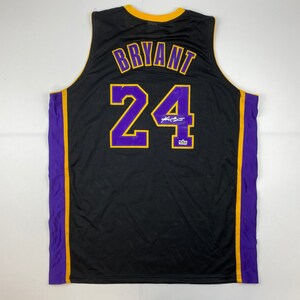 NBA Los Angeles Lakers #24 Kobe Bryant Black Mamba Mens Jersey Size 48