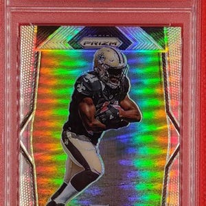 Graded 2017 Panini Prizm Alvin Kamara #291 Prizm Rookie RC Football Card PSA 10 Gem Mint