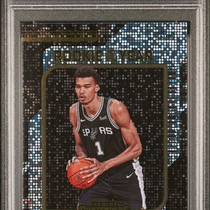Graded 2023 Panini Contenders Victor Wembanyama #3 Rookie of the Year Rookie RC Basketball Card PSA 10 Gem Mint