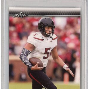 Graded 2017 Leaf Draft Patrick Mahomes II #56 Rookie RC Football Card PSA 10 Gem Mint