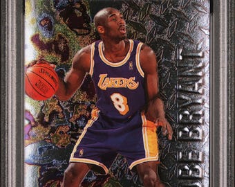Graded 1996 Fleer Metal Kobe Bryant #181 Rookie RC Basketball Card