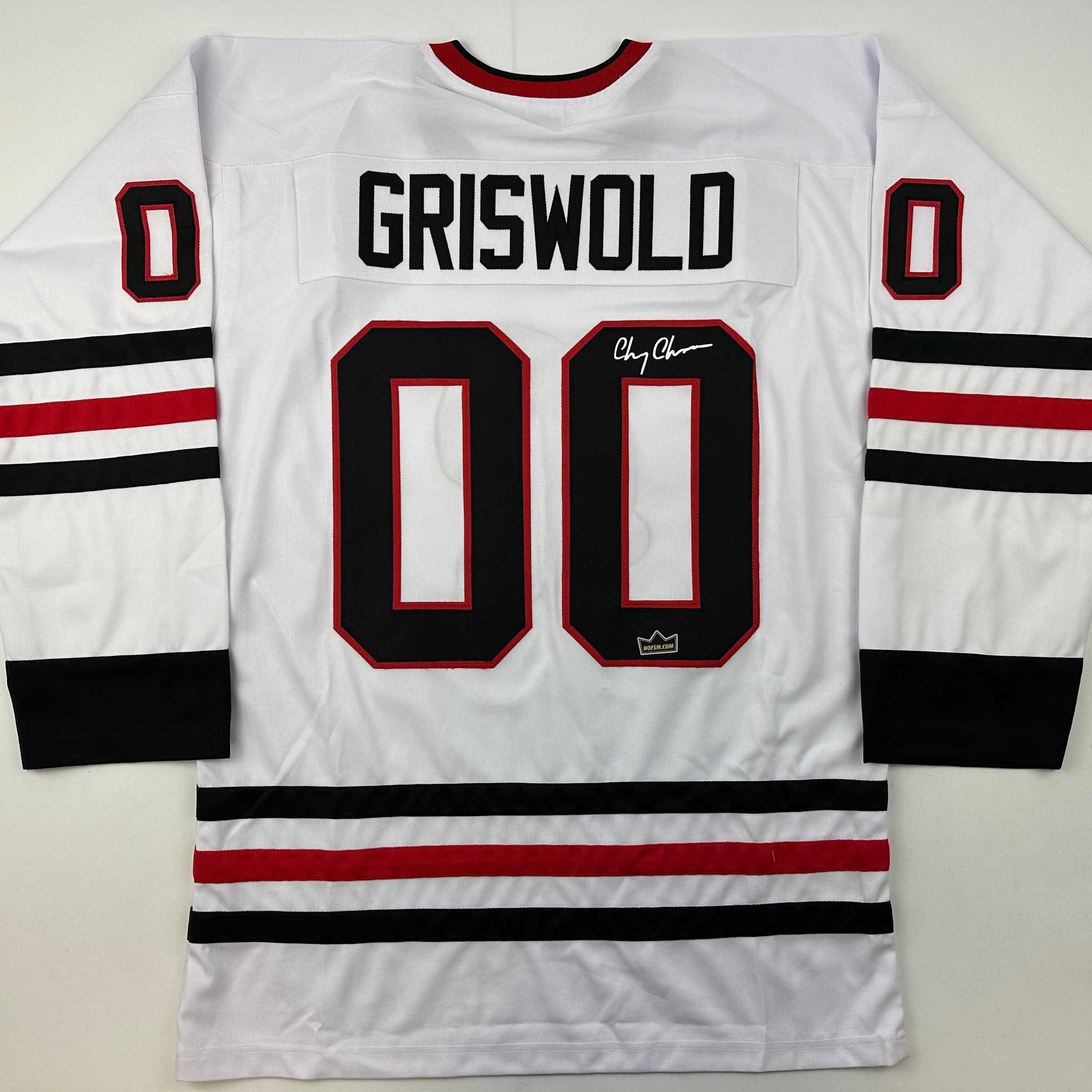 00 Clark Griswold X-Mas Christmas Vacation Movie Men's Hockey Jersey White  Stitched Size S : : Fashion