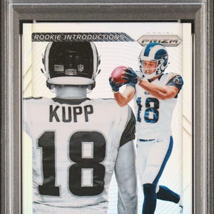 Graded 2017 Panini Prizm Cooper Kupp #9 Rookie Introductions Rookie RC Football Card PSA 10 Gem Mint