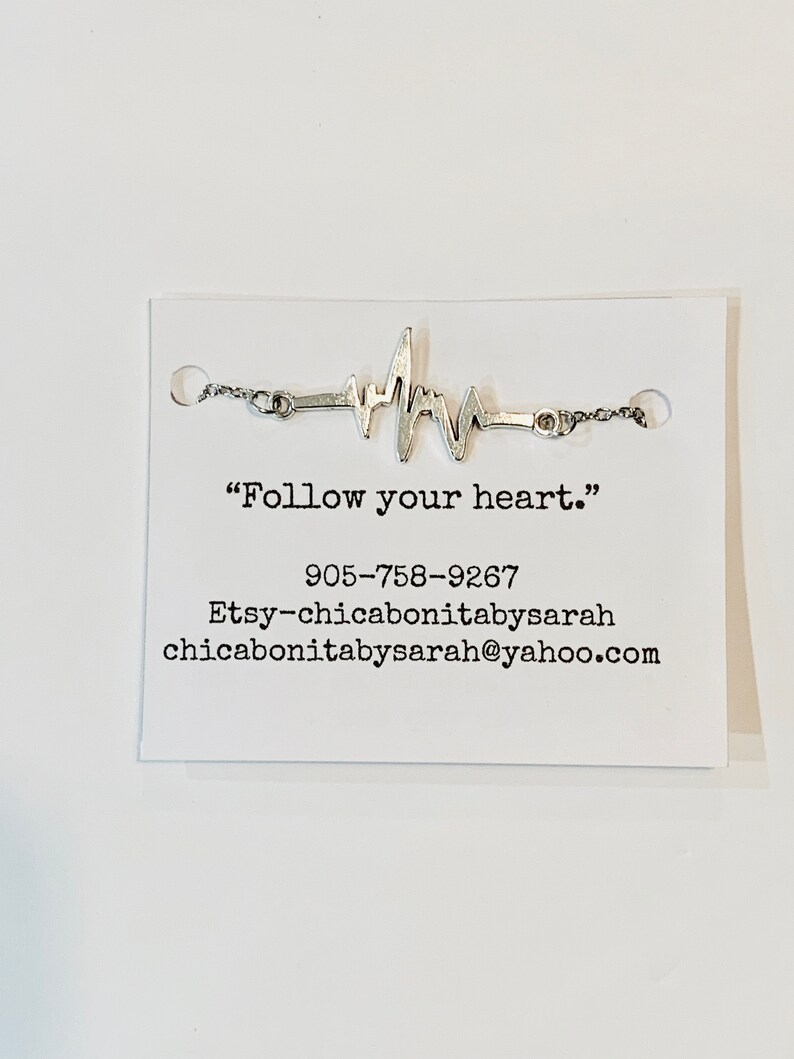 Silver heartbeat necklace
