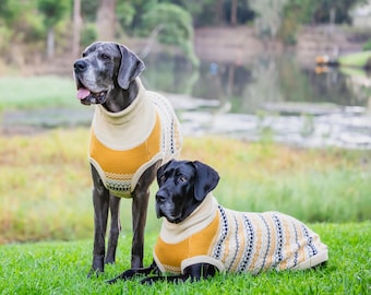 The OSLO Designer Knitted Dog Sweater for Great Danes Large