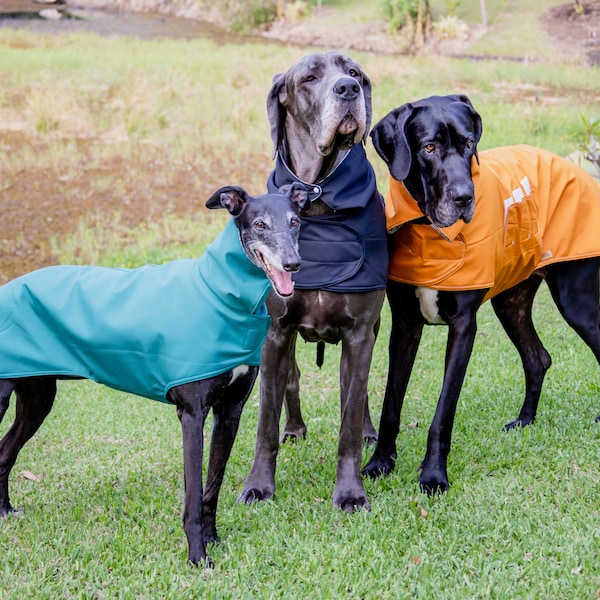 Mila+me AROONA Anorak (raincoat) for Great Danes & Greyhounds