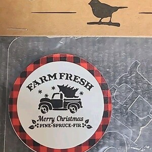 NEW JRV 15mil Reusable Farm Fresh Truck Sign Stencil 14x11.5